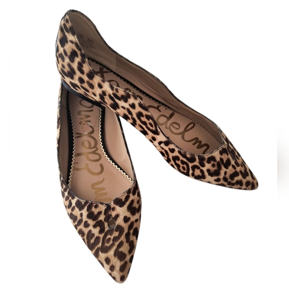 Sam Edelman Shoes - Sam Edelman Calf Hair Leopard Print Flats Size 9.5